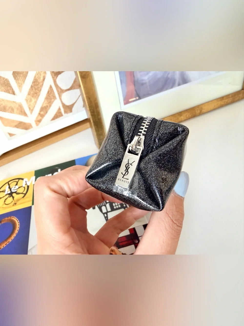 YSL Zip Cosmetic Bag